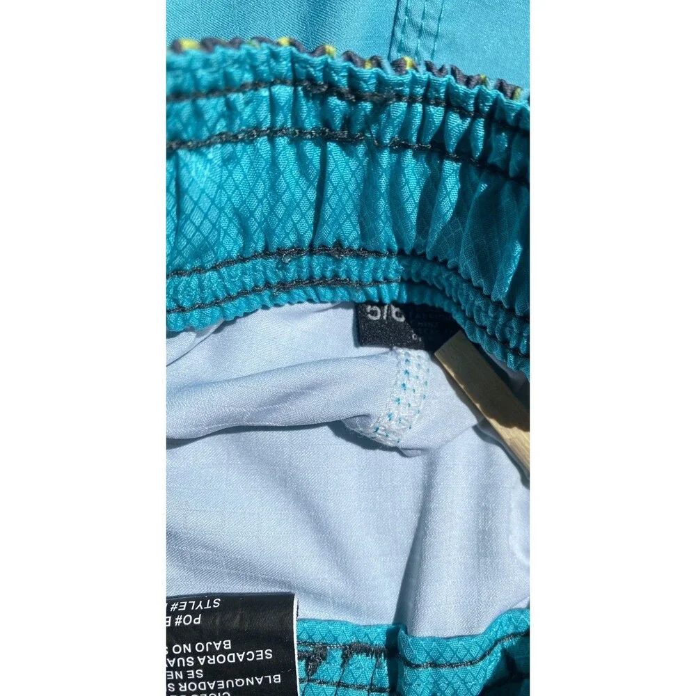 O'neill Boys Boardshort Trunks Swim Beach Blue Stretch Waistband Pocket Sz 5/6 +
